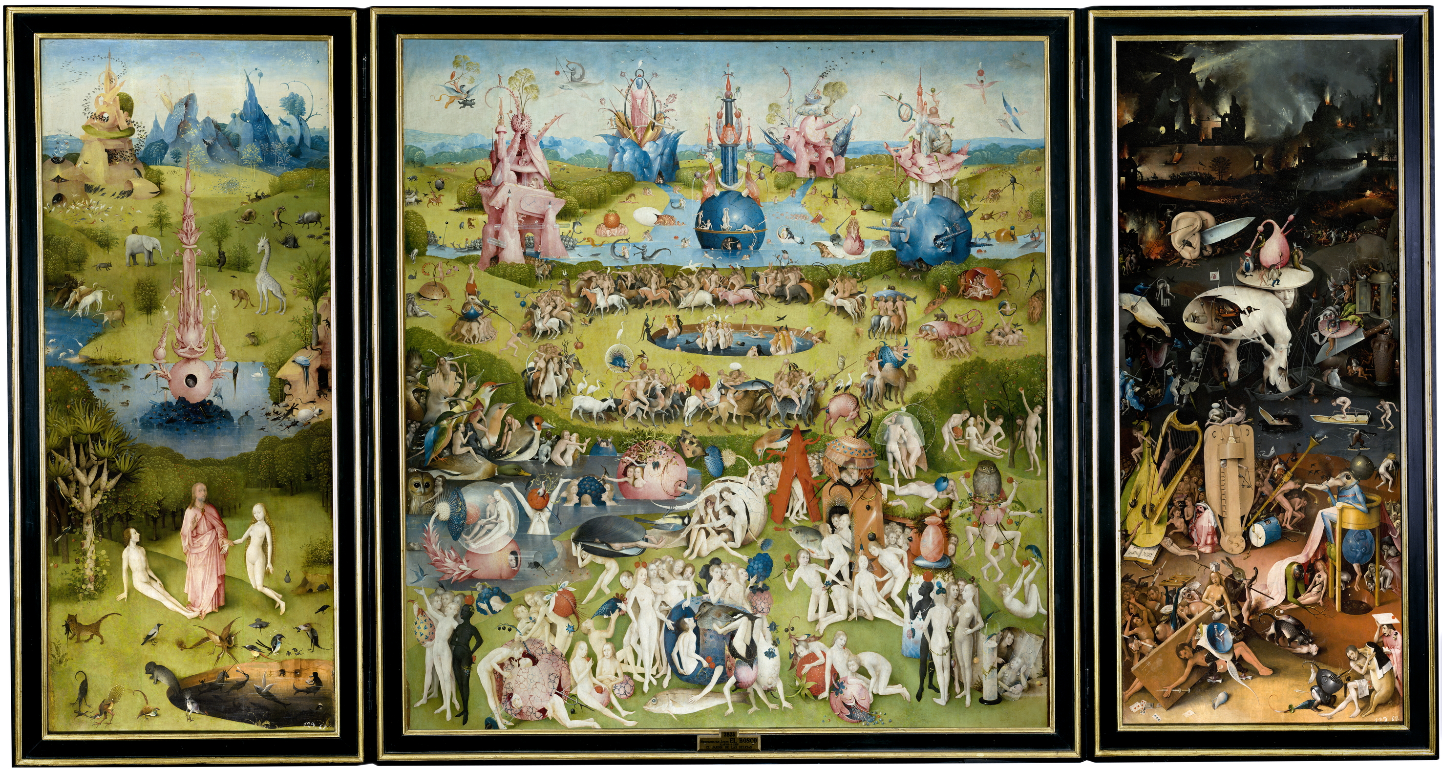 Multimediality of Hieronymous Bosch's Garden of Earthly pleasures