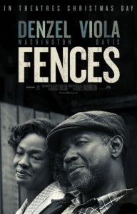 This is a poster for Fences (film). The poster art copyright is believed to belong to the distributor of the film, the publisher of the film or the graphic artist.